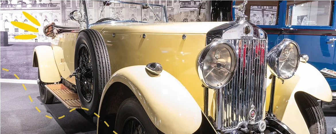 Lanchester 1929 sports tourer