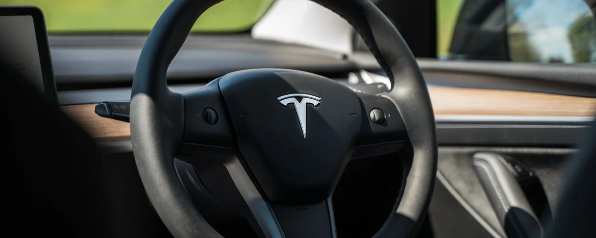 Tesla Model Y steering wheel