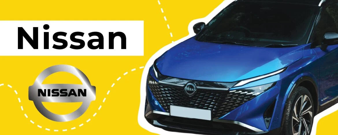 Nissan with logo