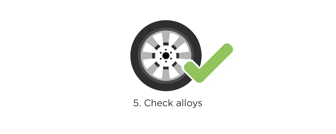 Check alloy wheels