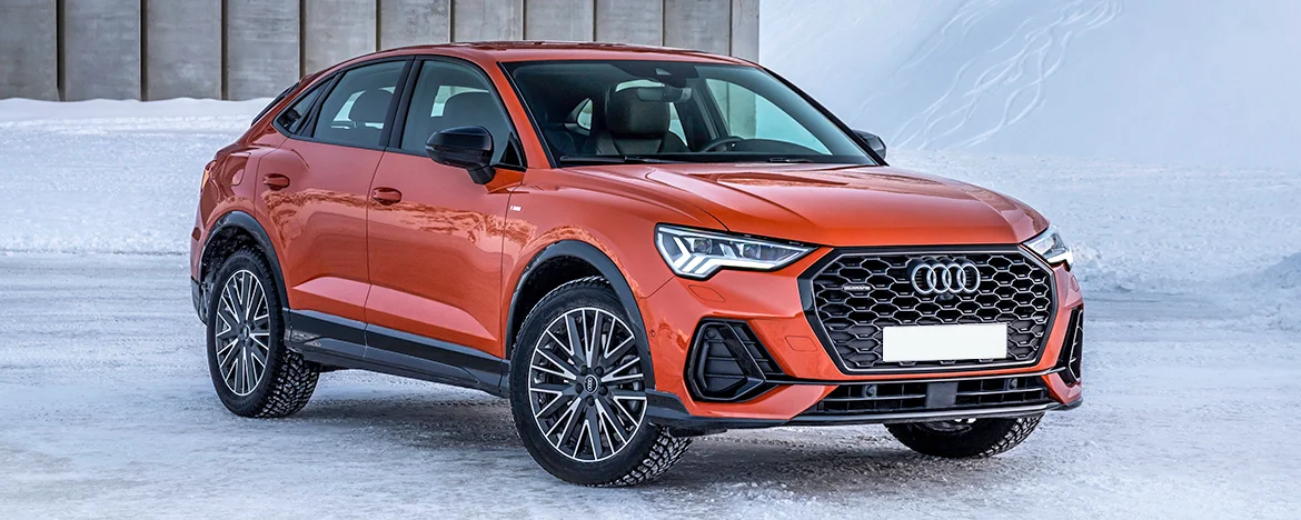 Audi Q3 Sportback parked on ice