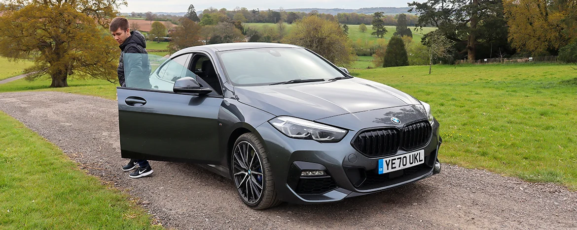 Man getting out of the 2 Series Gran Coupe