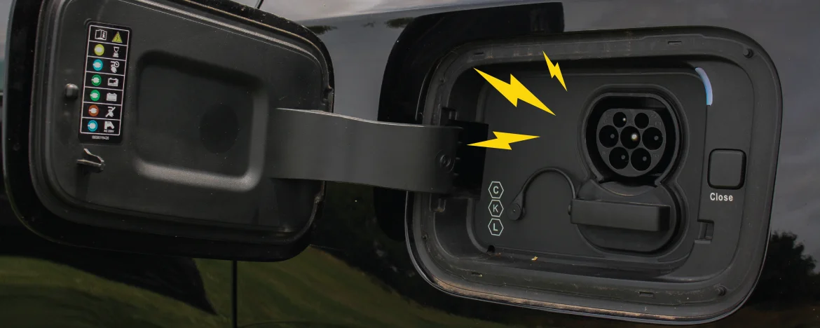 Charging port of Polestar 4