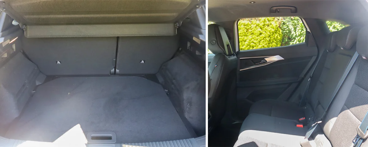 Renault Austral E-Tech boot space and rear seats