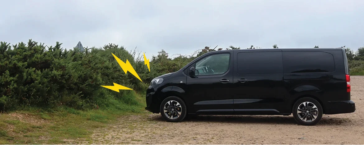 Vauxhall Vivaro-e Life parked