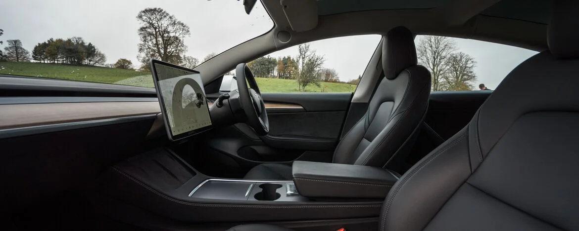 Inside Tesla Model 3 cockpit