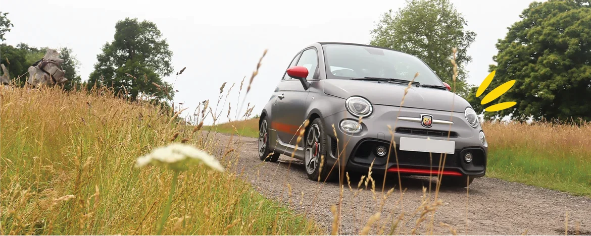 Abarth 595 parked