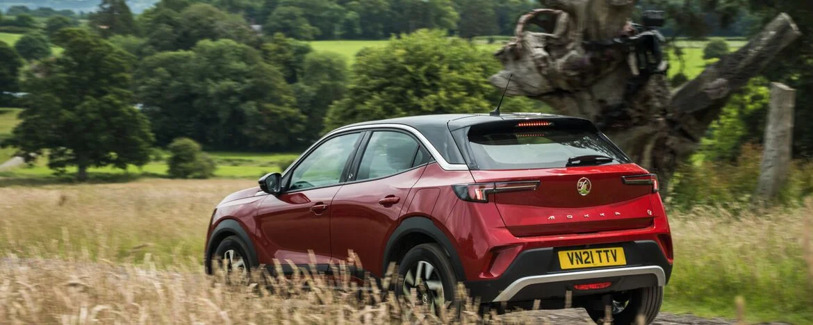 Vauxhall Mokka driving in countryside