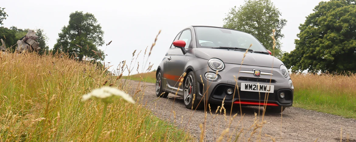 Abarth 595 driving