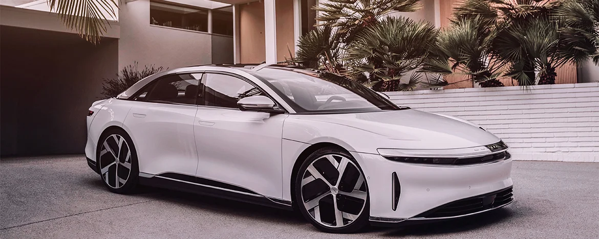 Lucid Air side view
