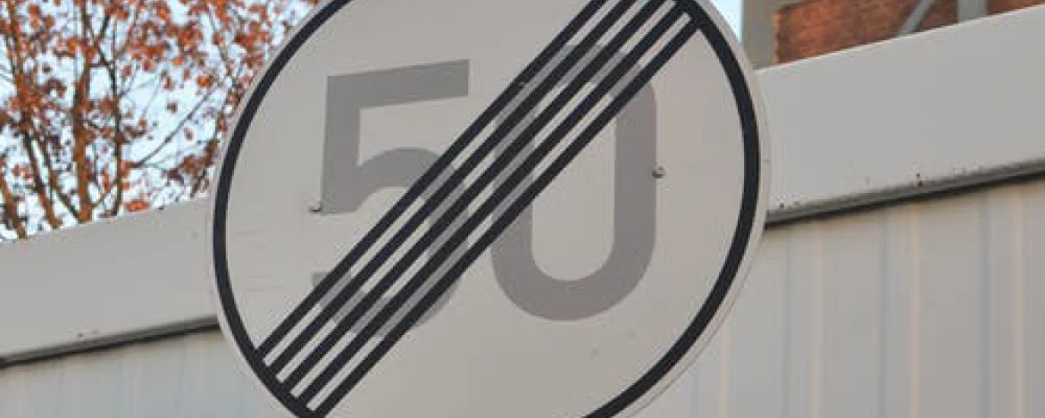 50mph speed limit sign