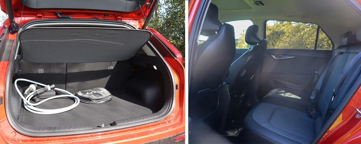 Kia Niro boot space and rear seat space