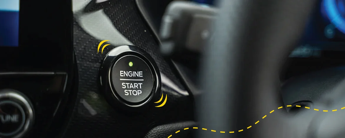 Ford Puma stop-start engine button