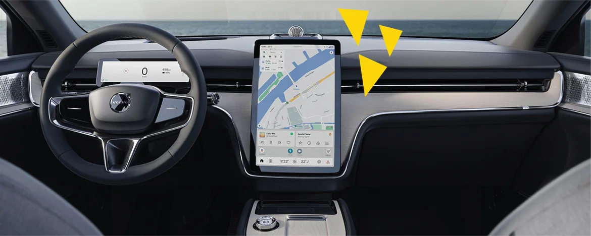 Volvo EX90 Infotainment screen