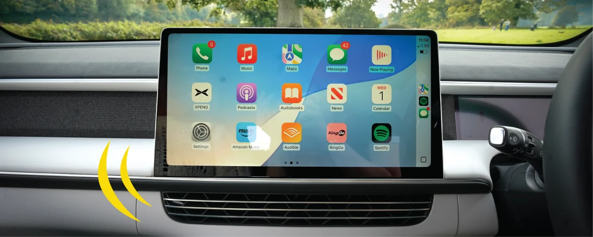 XPENG G6 infotainment screen