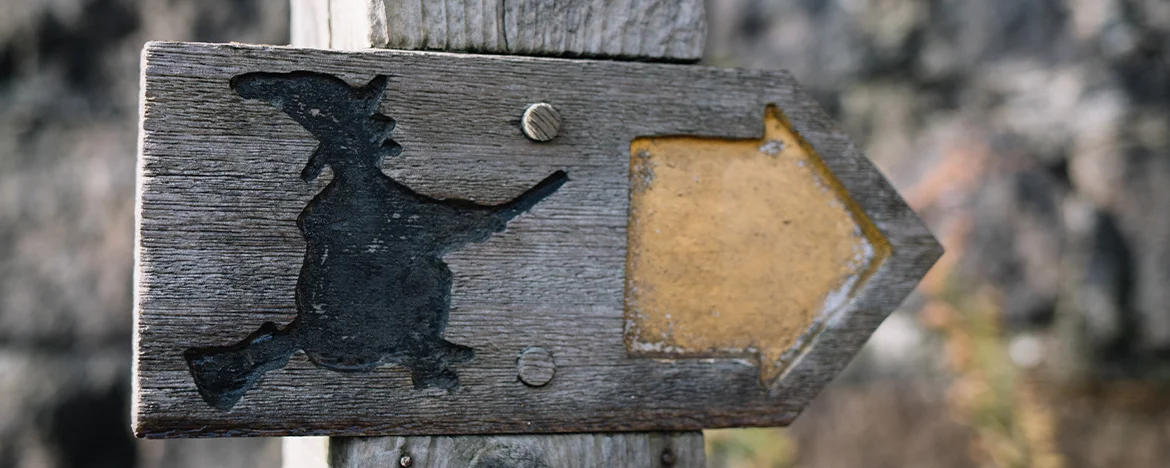 Arrow with with on pointing to the right