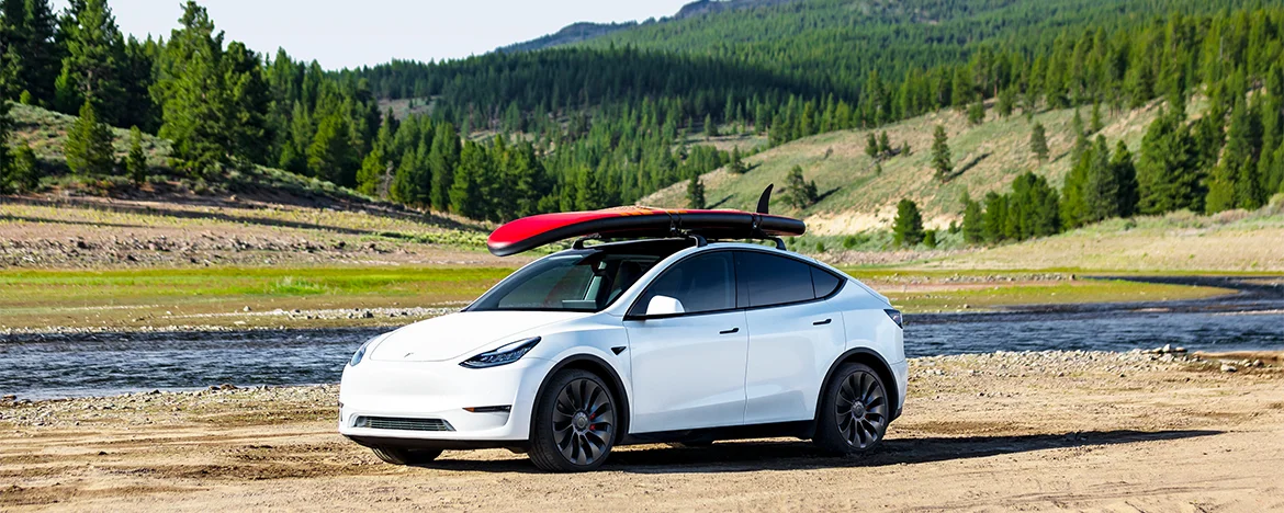 Tesla Model Y parked