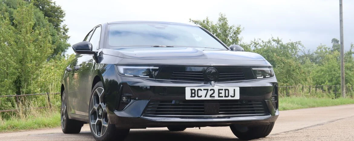 Front profile of the 2023 Vauxhall Astra