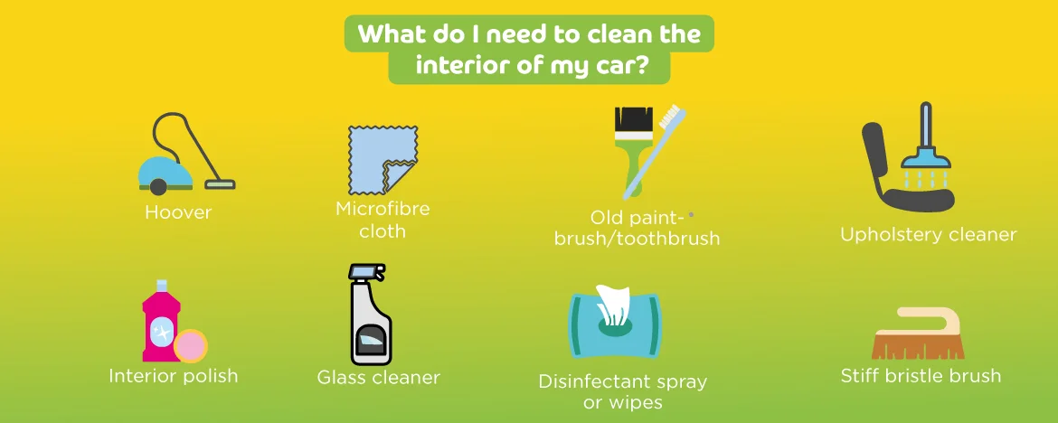 items for cleaning your car 