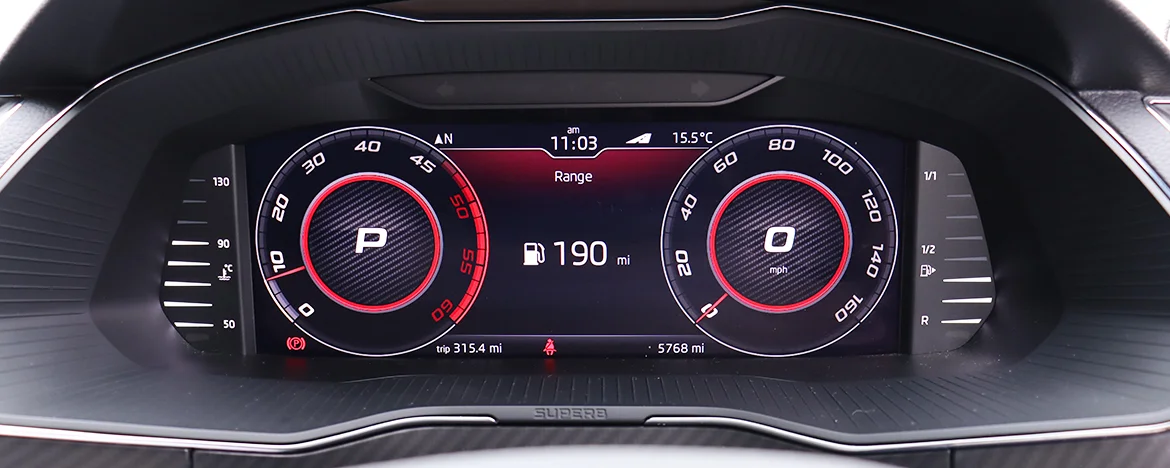 Digital drivers display 