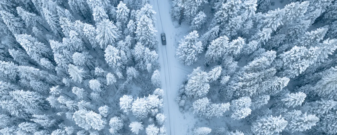 Snowy road