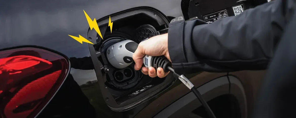 Tesla being put on charge 