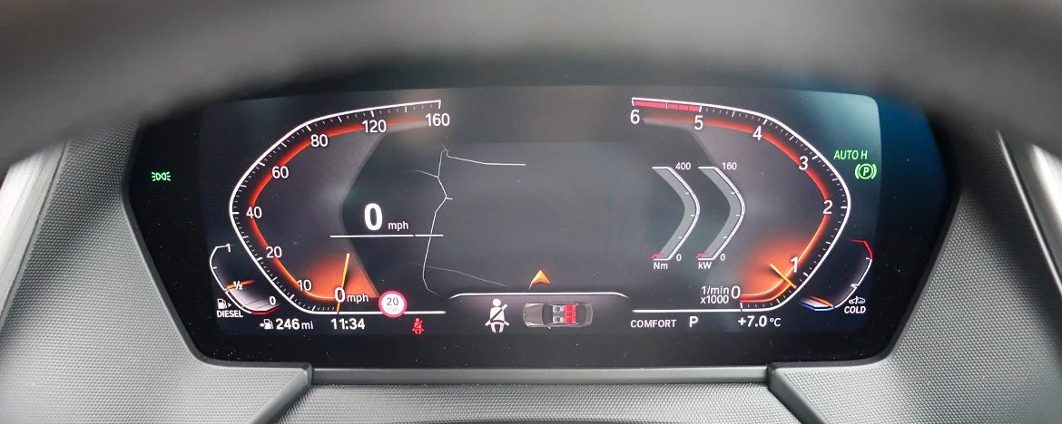 BMW 2 Series digital display