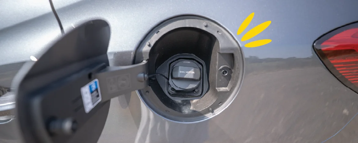 MG ZS fuel cap
