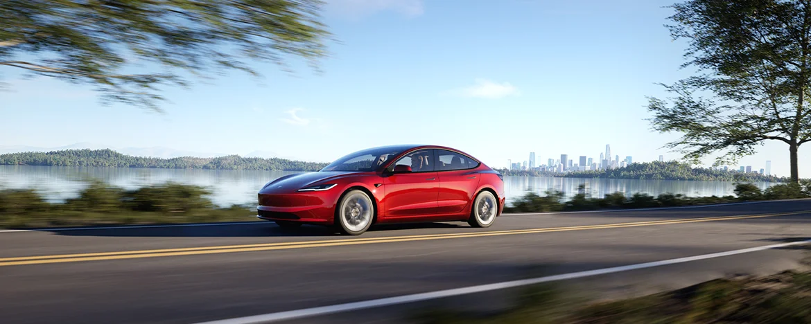 2024 Tesla Model 3 driving