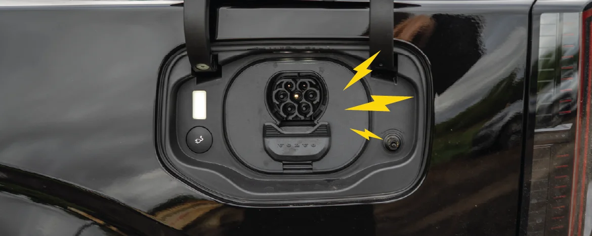 Volvo EX60 charging point