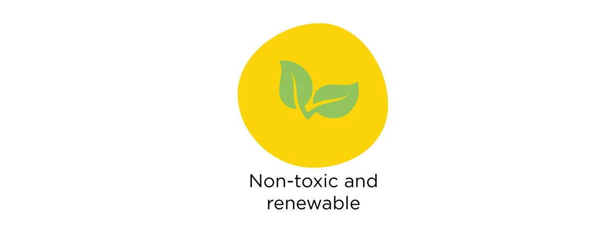 Non-toxic and renewable