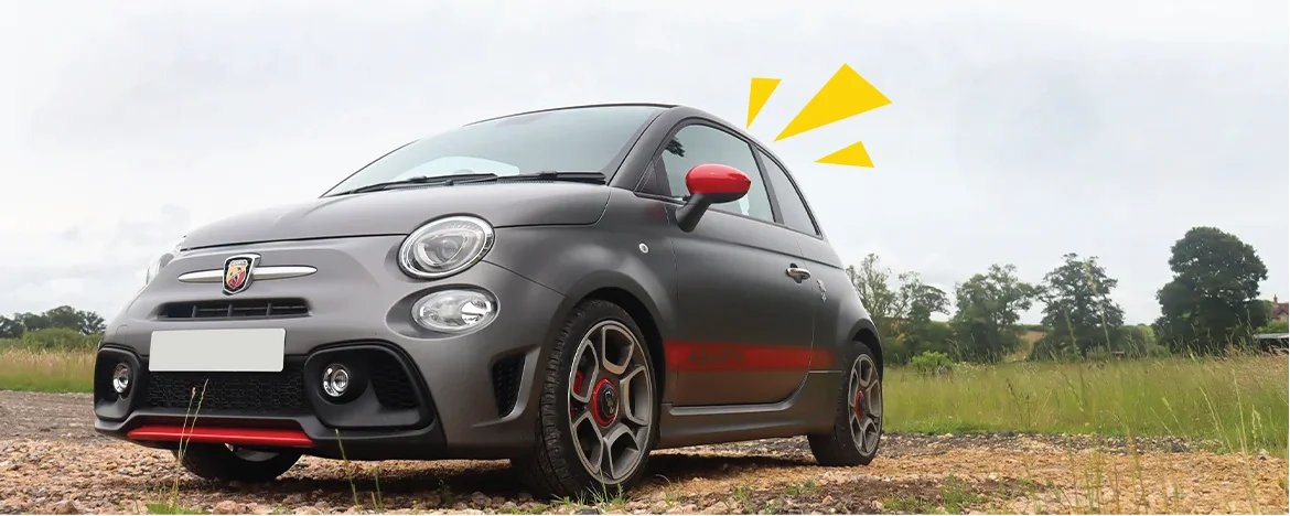 Abarth 595 parked