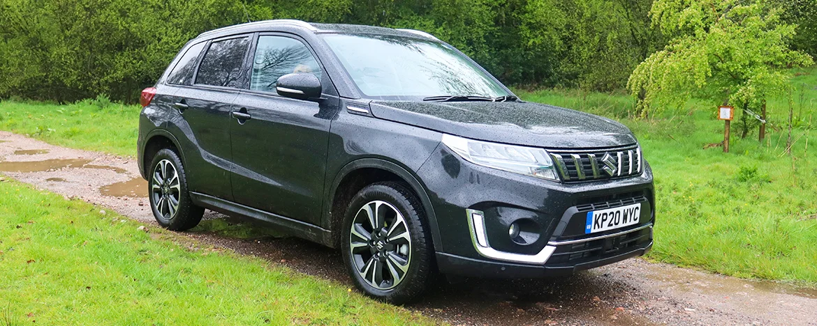 Vitara parked in the countryside