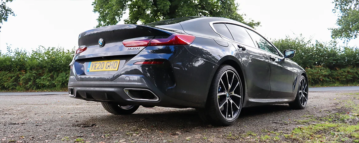 BMW 840i rear view