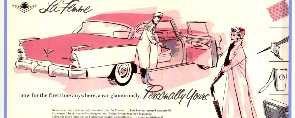 Original poster advertising the La Femme car