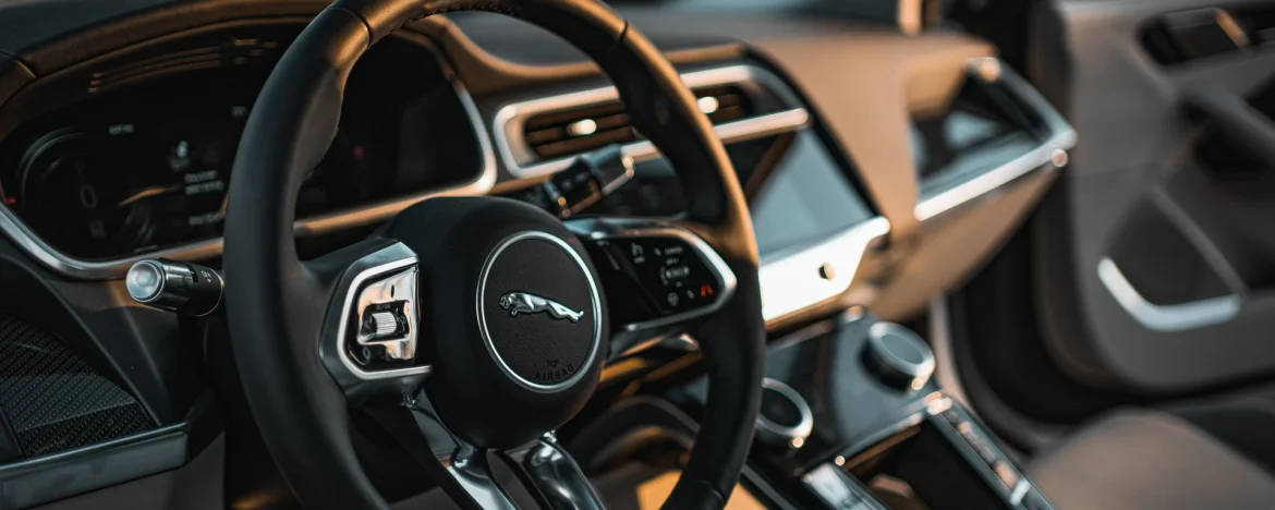 Jaguar steering wheel