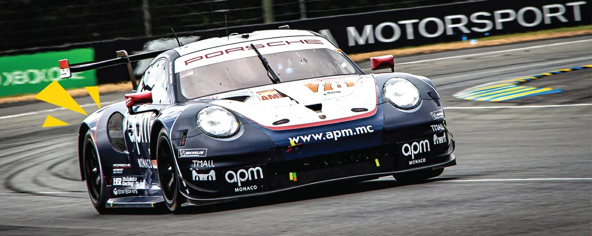 Porsche in Le Mans race
