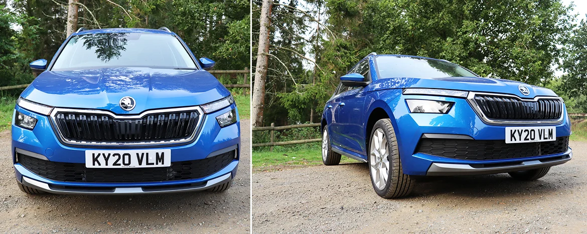 Skoda Kamiq front and side view