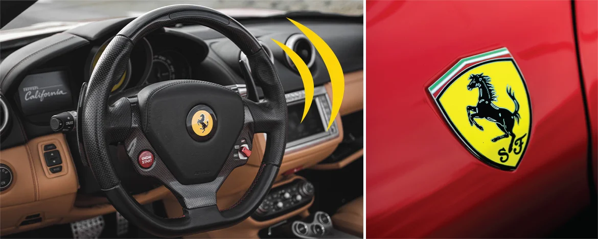 Ferrari steering wheel