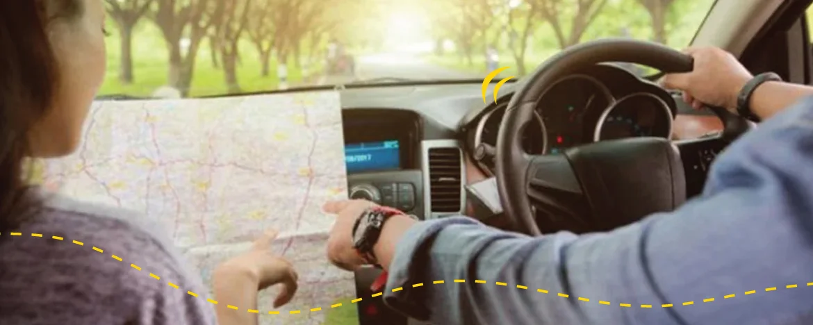 drivers navigating using a map