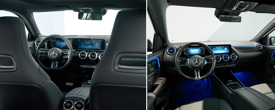 New Mercedes A-Class and B-Class interior