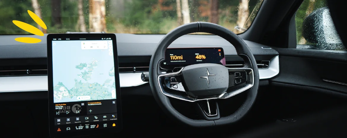 Polestar 3 infotainment and navigational system