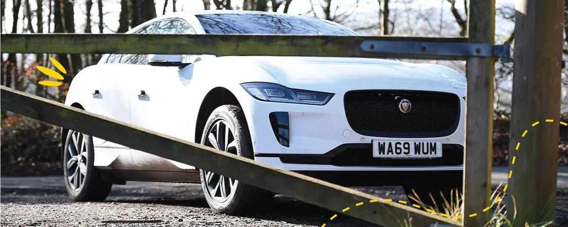 Jaguar I-PACE parked up