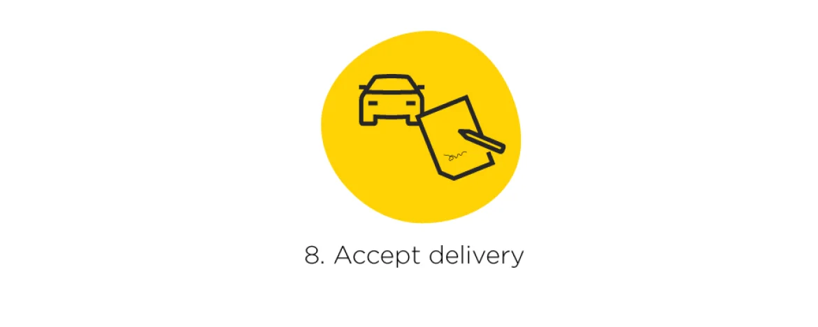 Accept delivery