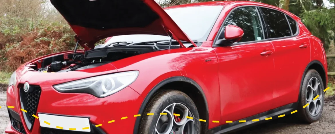 Keep your bonnet closed if you break down