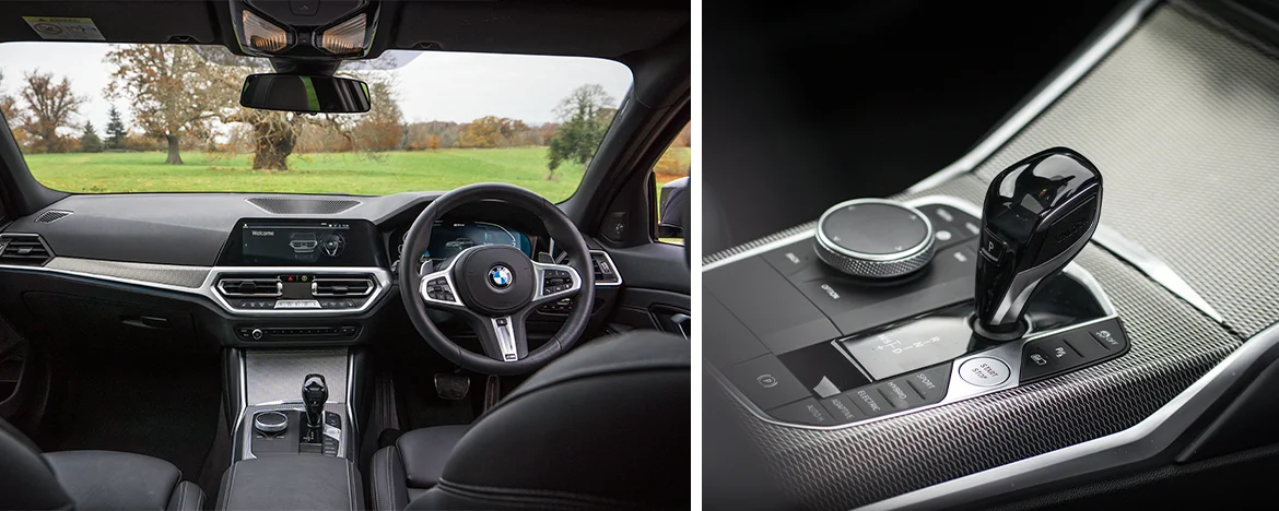 BMW 330e interior technology