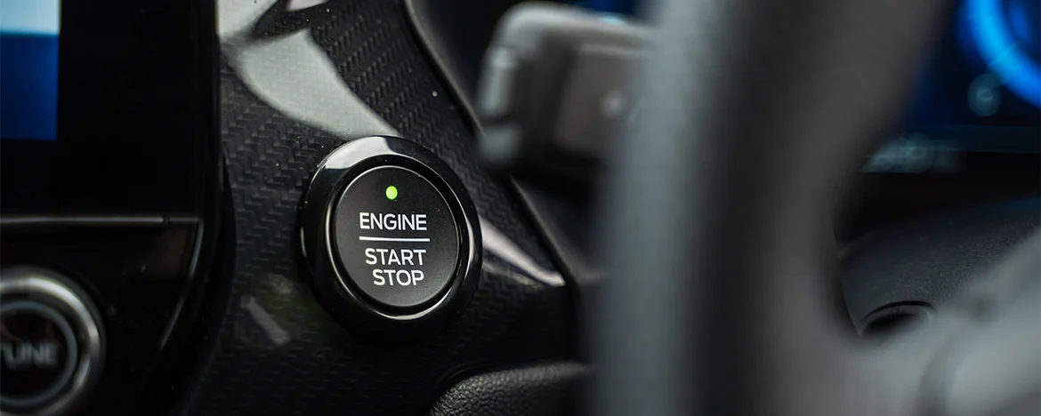 Ford Puma stop-start engine button
