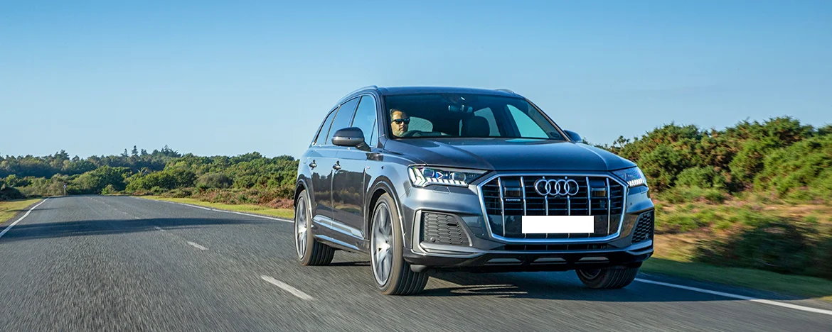 Audi Q7 driving