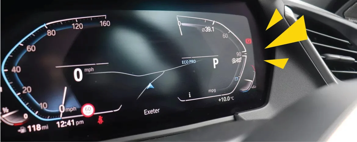 BMW 1 series dashboard