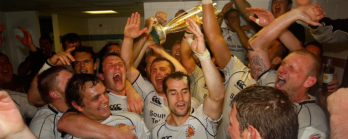 Exeter Chiefs celebrate vs Wasps